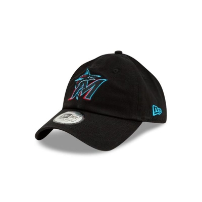 Sapca New Era Miami Marlins MLB Casual Classic Adjustable - Negrii